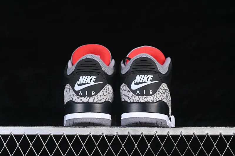 All categories Air Jordan Jordan series basketball shoes Air Jordan 3 TG version Air Jordan 3 "Black Cement" AJ3 Jordan 3 first year black cement DN3707-010